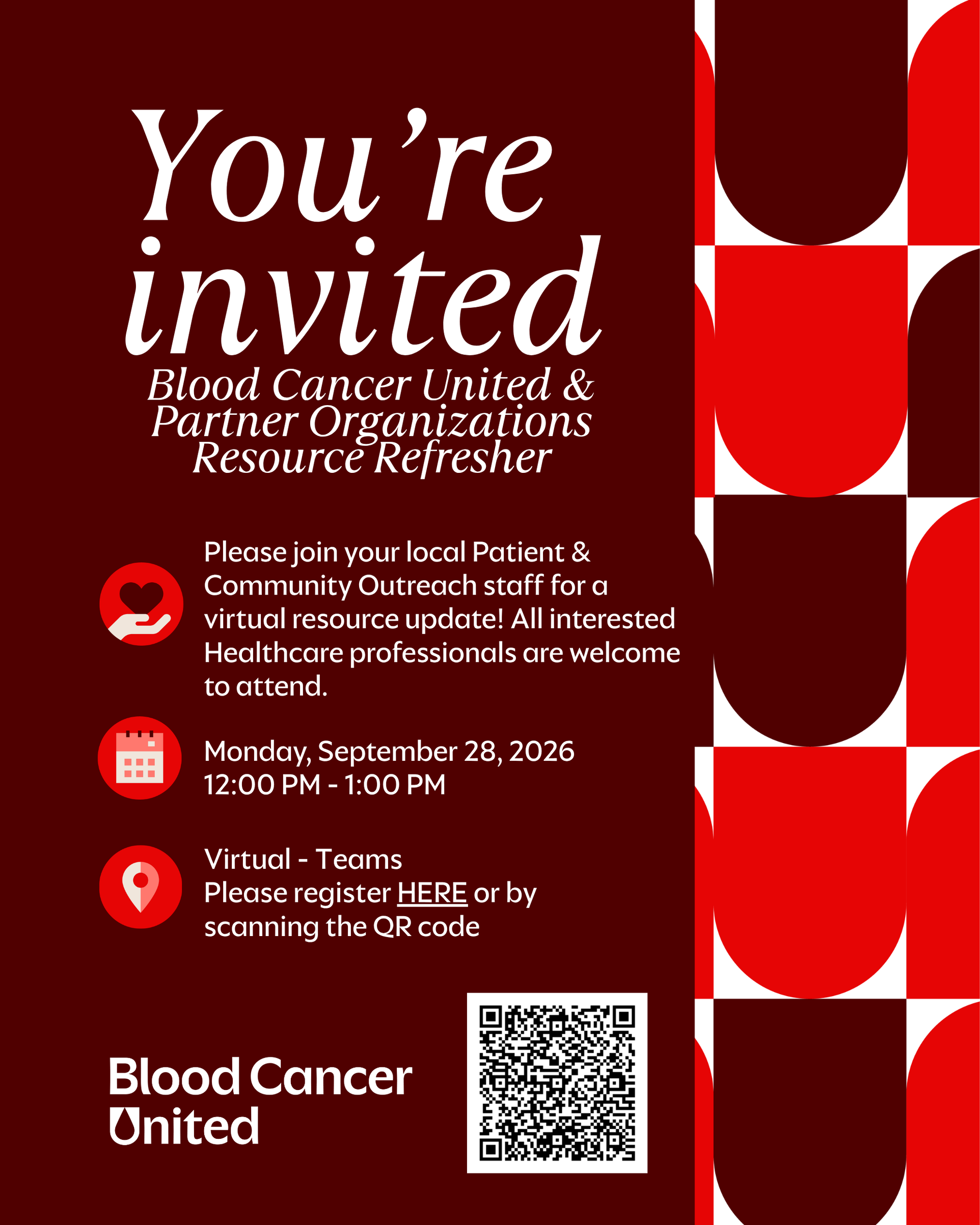 Blood Cancer United and Partner Organizations Resource Refresher